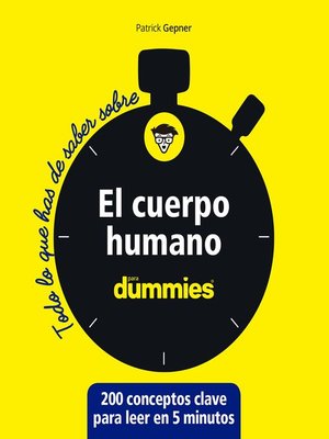 cover image of El cuerpo humano para Dummies
